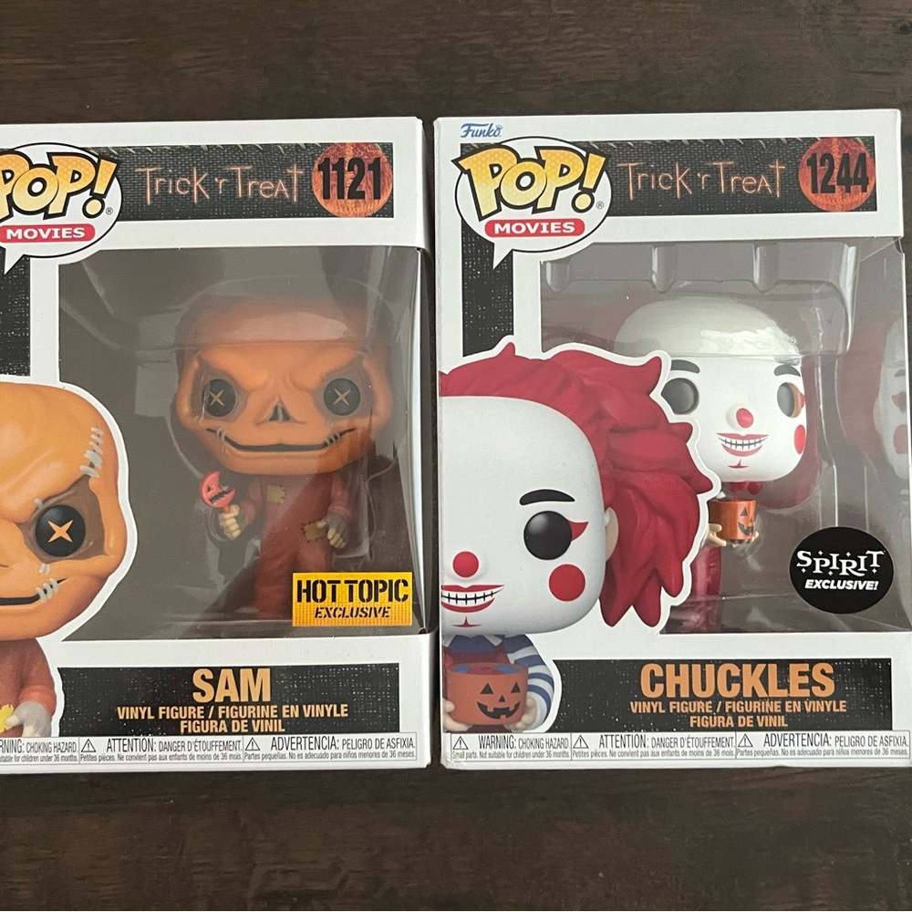 Trick ‘r Treat funko bundle - Sam and Chuckles hot topic and spirit exclusives